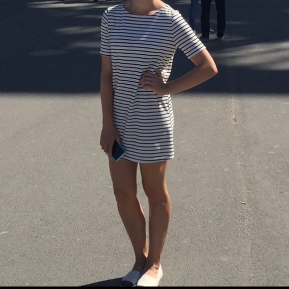 Law Bender black and ivory striped dress - Picture 5 of 8